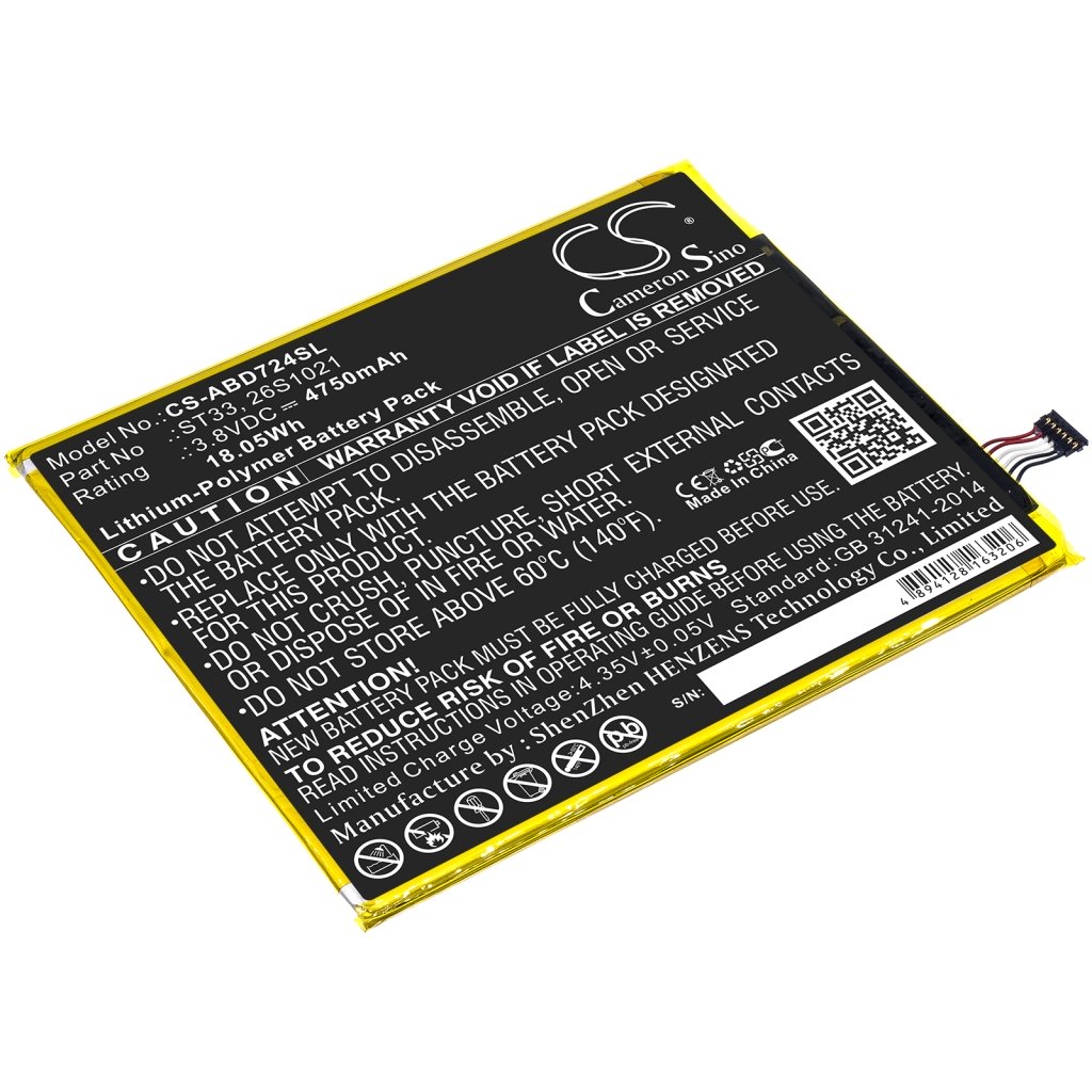Batterie Sostituisce 58-000303