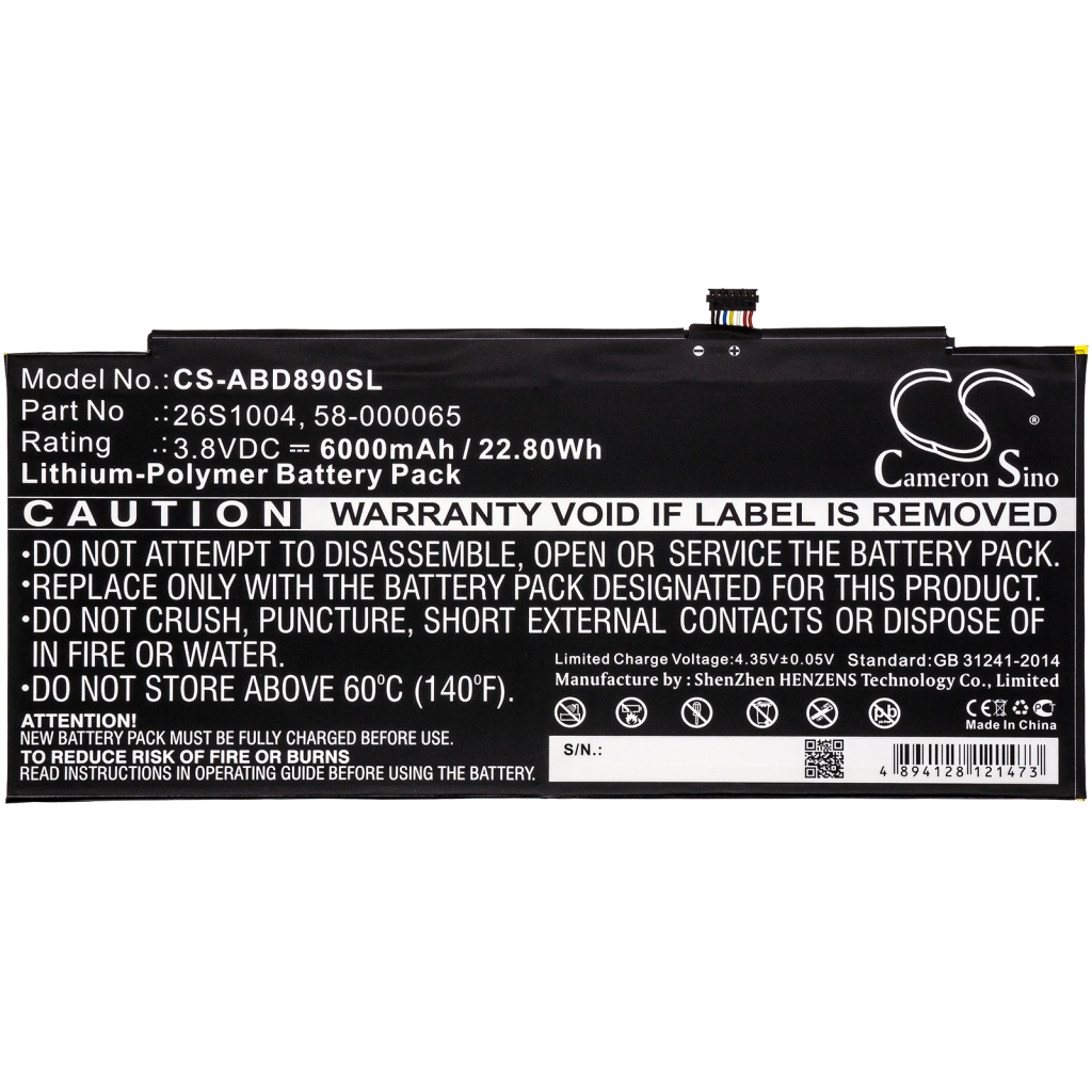 Batteria compressa Amazon CS-ABD890SL