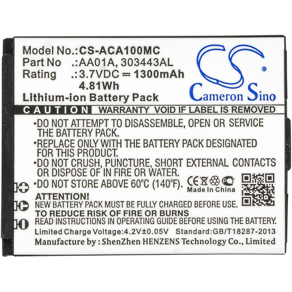 Batterie Sostituisce AA01A