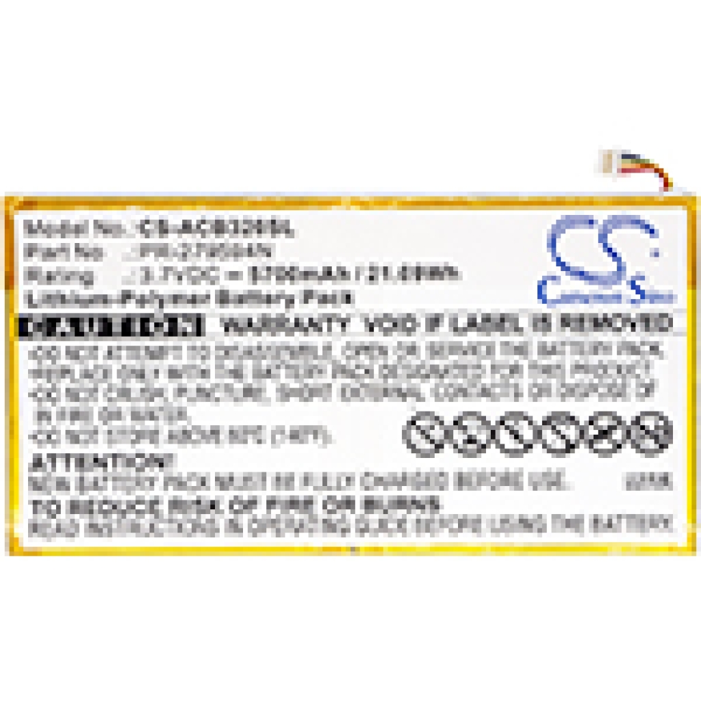 Batterie Sostituisce PR-279594N