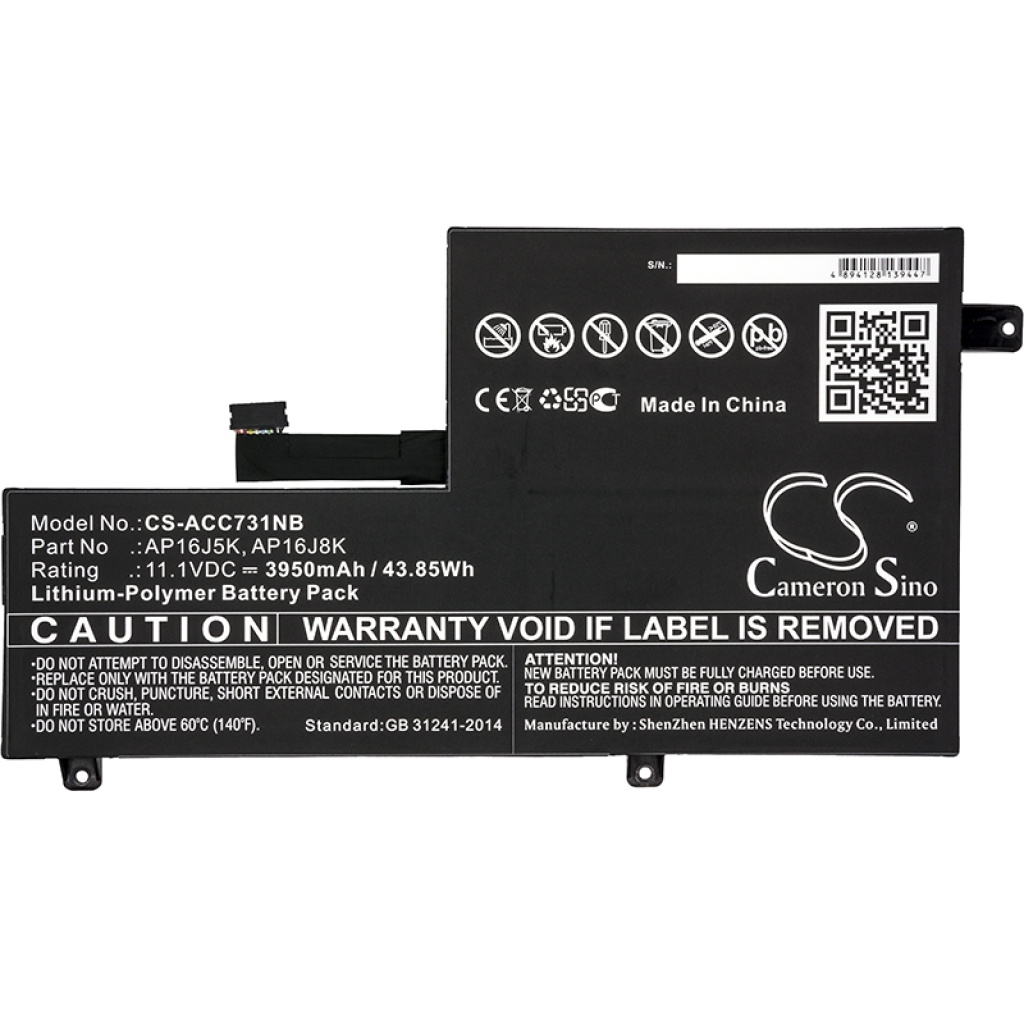 Batteria notebook Acer Chromebook 11 N7 C731T-C42N (CS-ACC731NB)