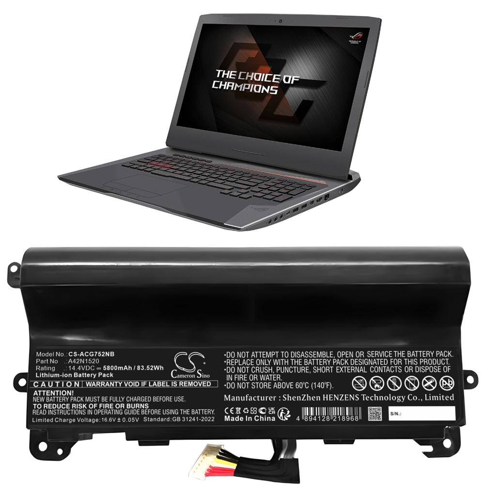 Batterie Sostituisce A42N1520