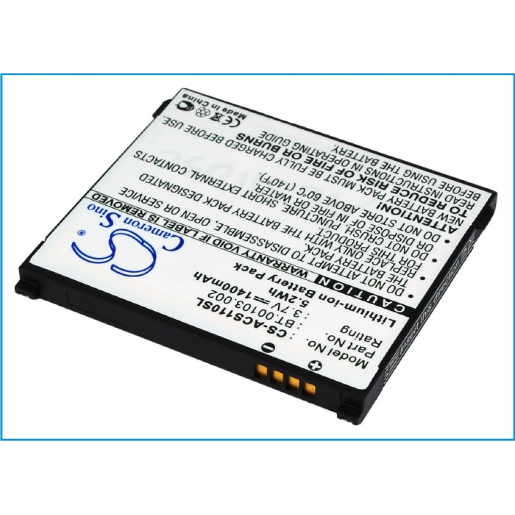 Batteria del telefono cellulare Acer CS-ACS110SL