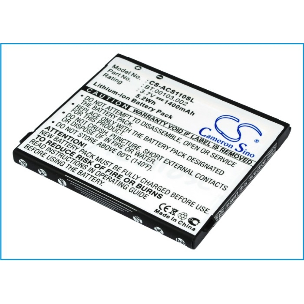 Batteria del telefono cellulare Acer CS-ACS110SL