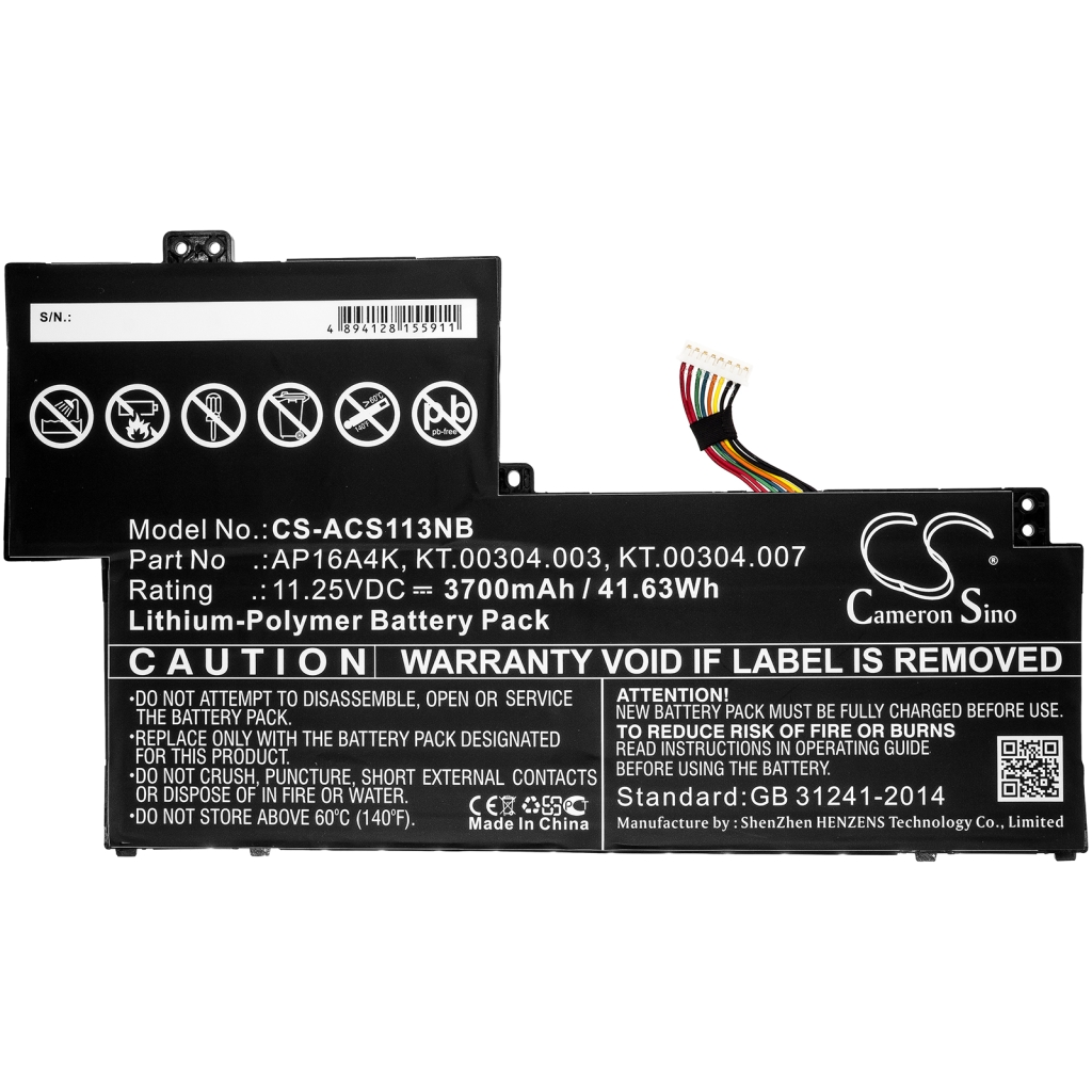 Batterie Sostituisce KT.00304.003