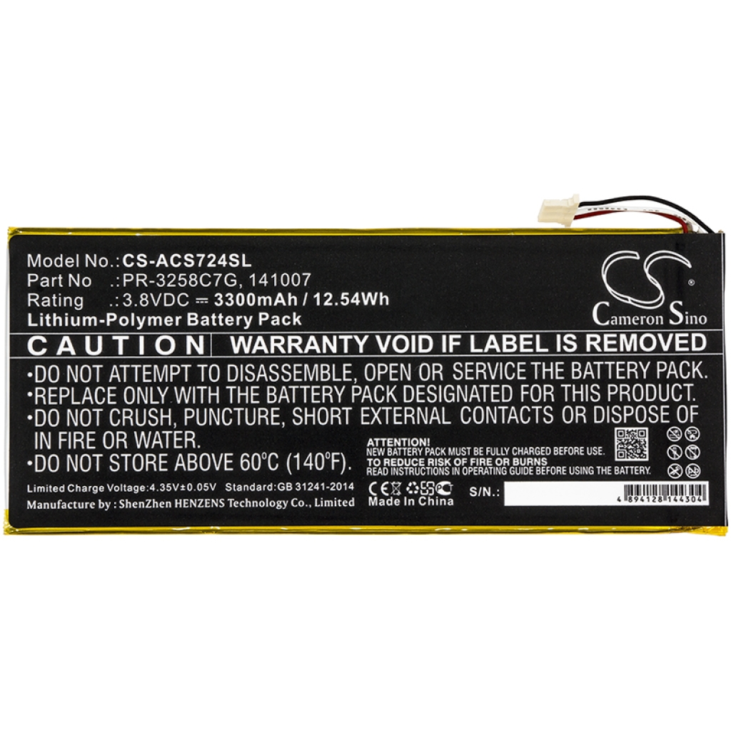 Batteria compressa Acer CS-ACS724SL