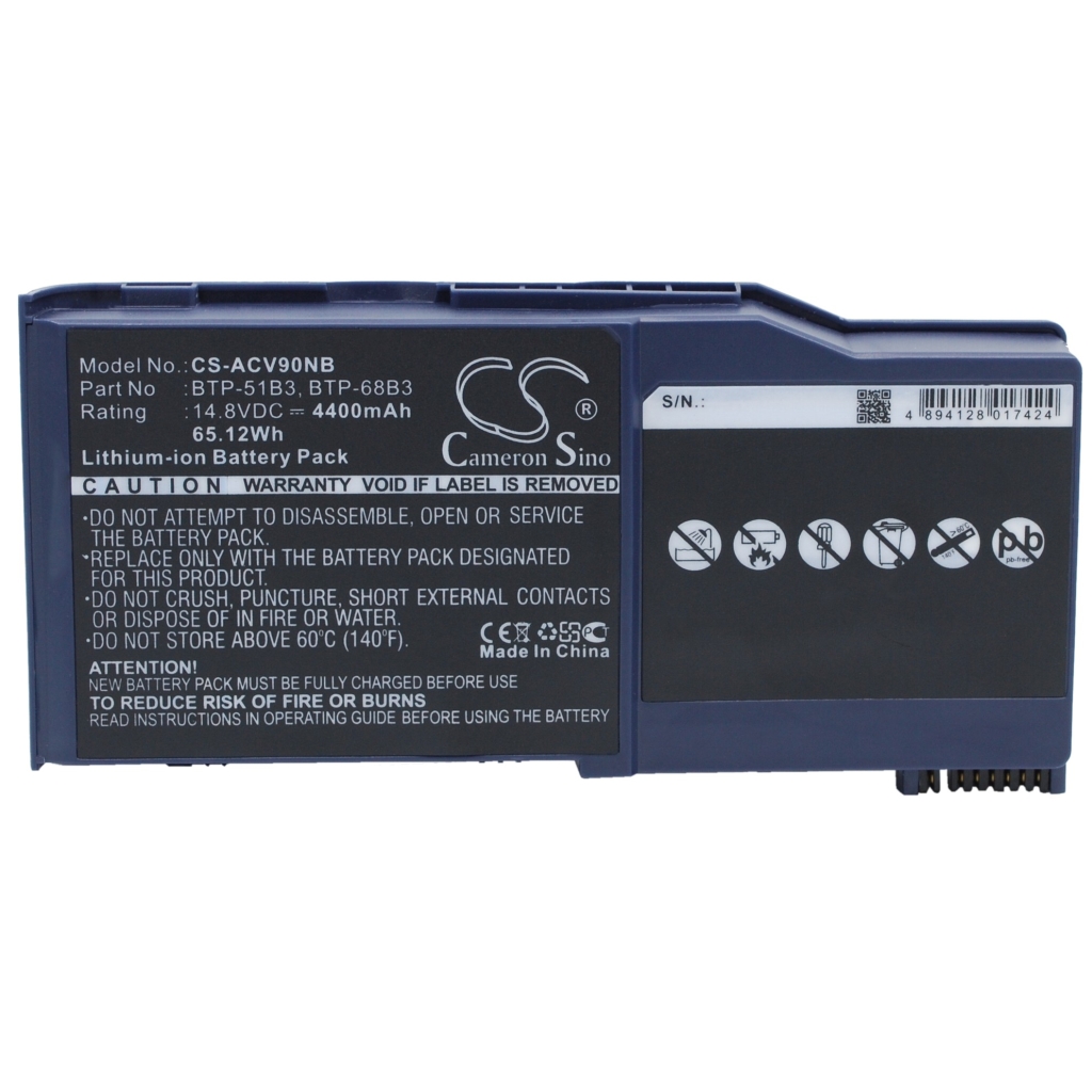 Batteria compatibile con Acer Gateway Cybercom Medion CS-ACV90NB