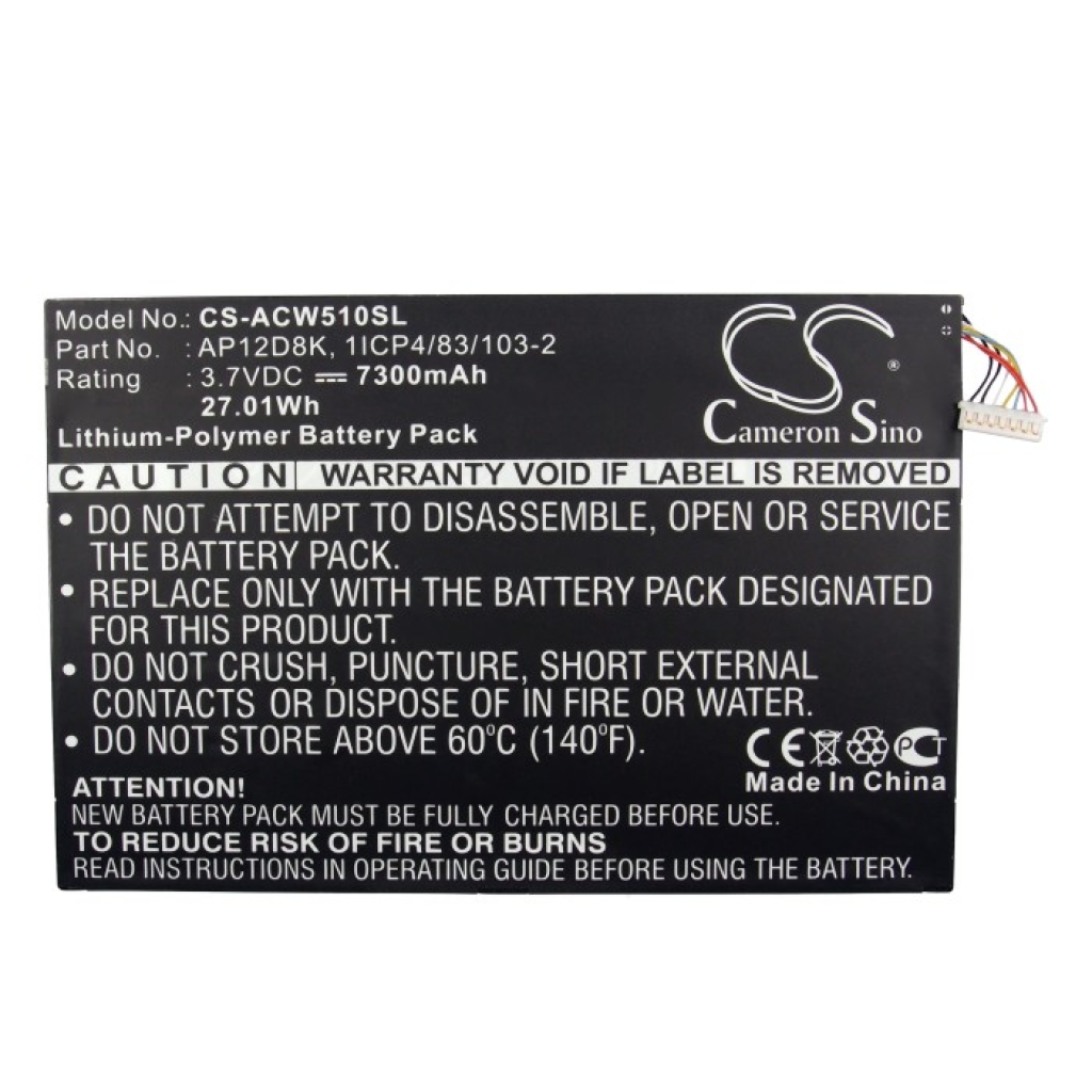 Sostituzione della batteria compatibile per Acer 1ICP4/83/103-2,AP12D8K