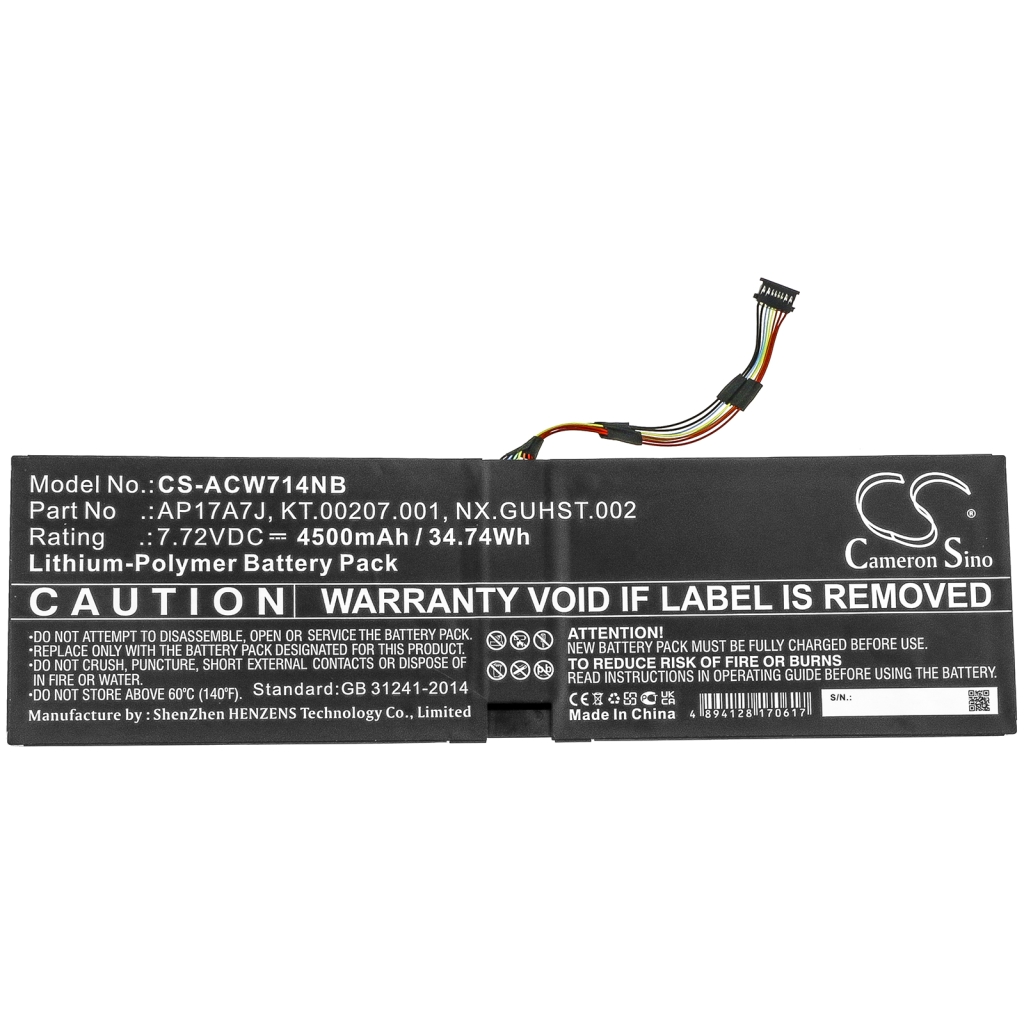Batterie Sostituisce KT.00207.001