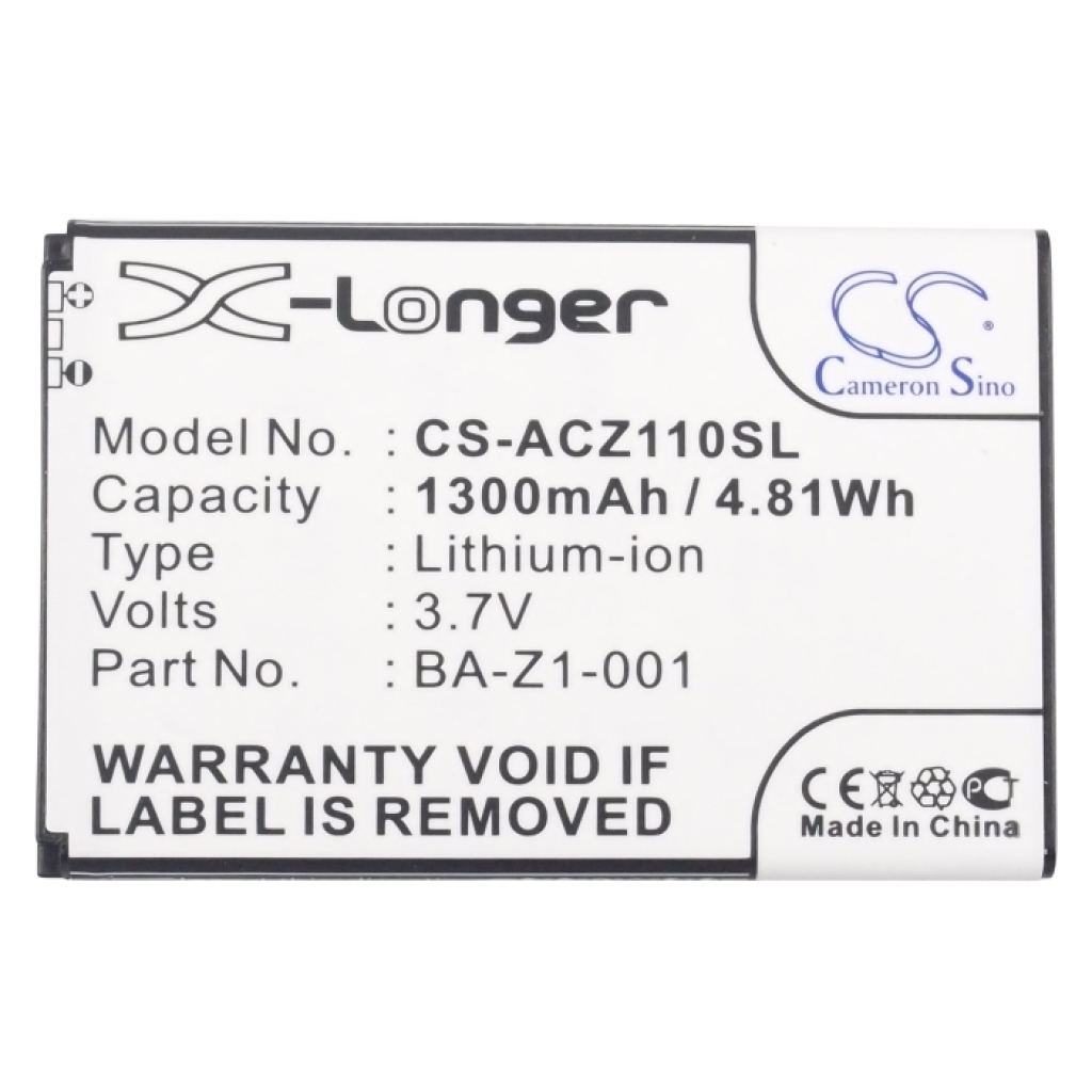 Batteria del telefono cellulare Acer CS-ACZ110SL
