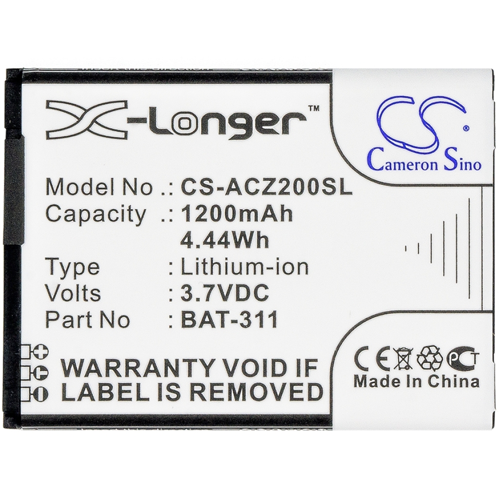 Batteria del telefono cellulare Acer CS-ACZ200SL
