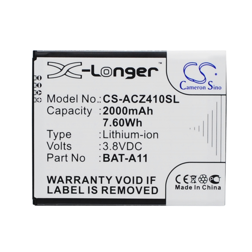 Batteria del telefono cellulare Acer CS-ACZ410SL