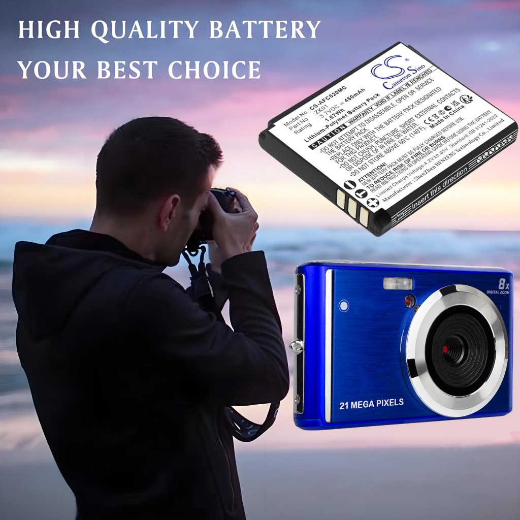 Battery compatible with Agfaphoto