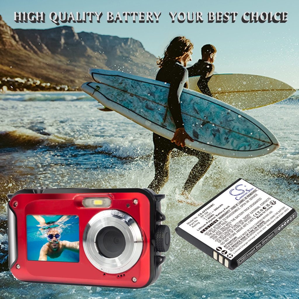 Battery compatible with Agfaphoto