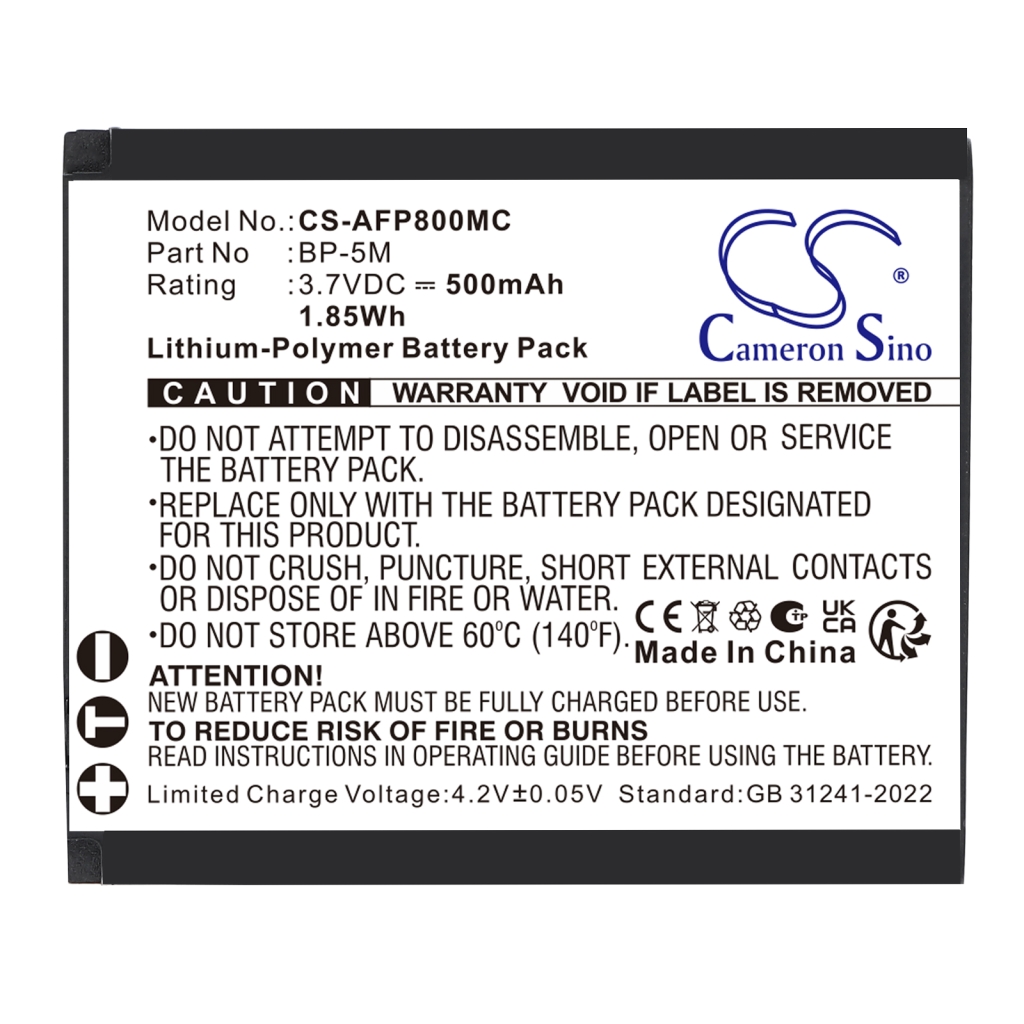 Battery compatible with Agfaphoto