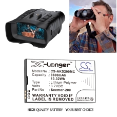 Compatible battery replacement for AKASO SEEMOR-200