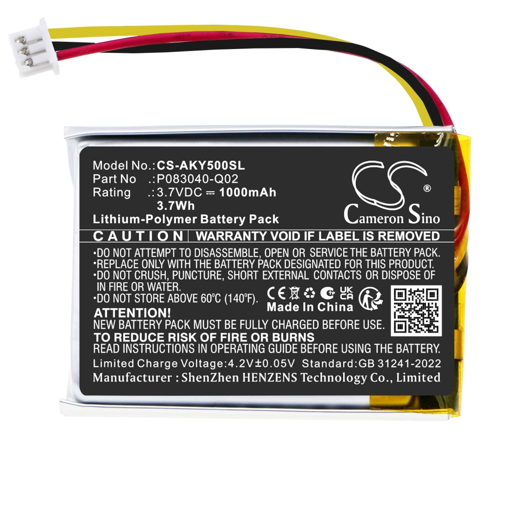 Batteria compatibile con AKG CS-AKY500SL