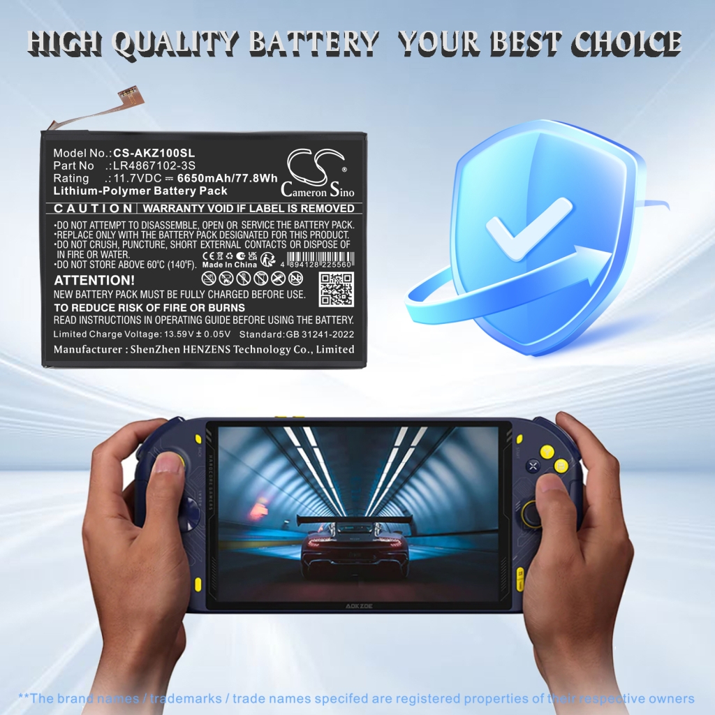 Batteria compatibile con Aokzoe CS-AKZ100SL