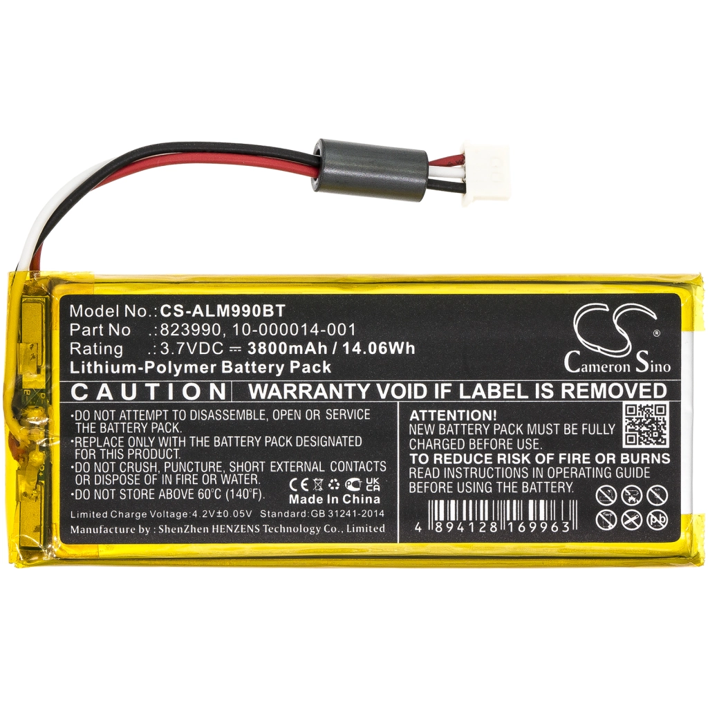 Batteria per telecamera di sicurezza domestica 2gig CS-ALM990BT