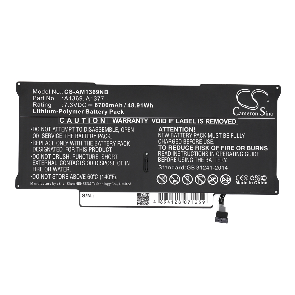 Batterie Sostituisce A1369