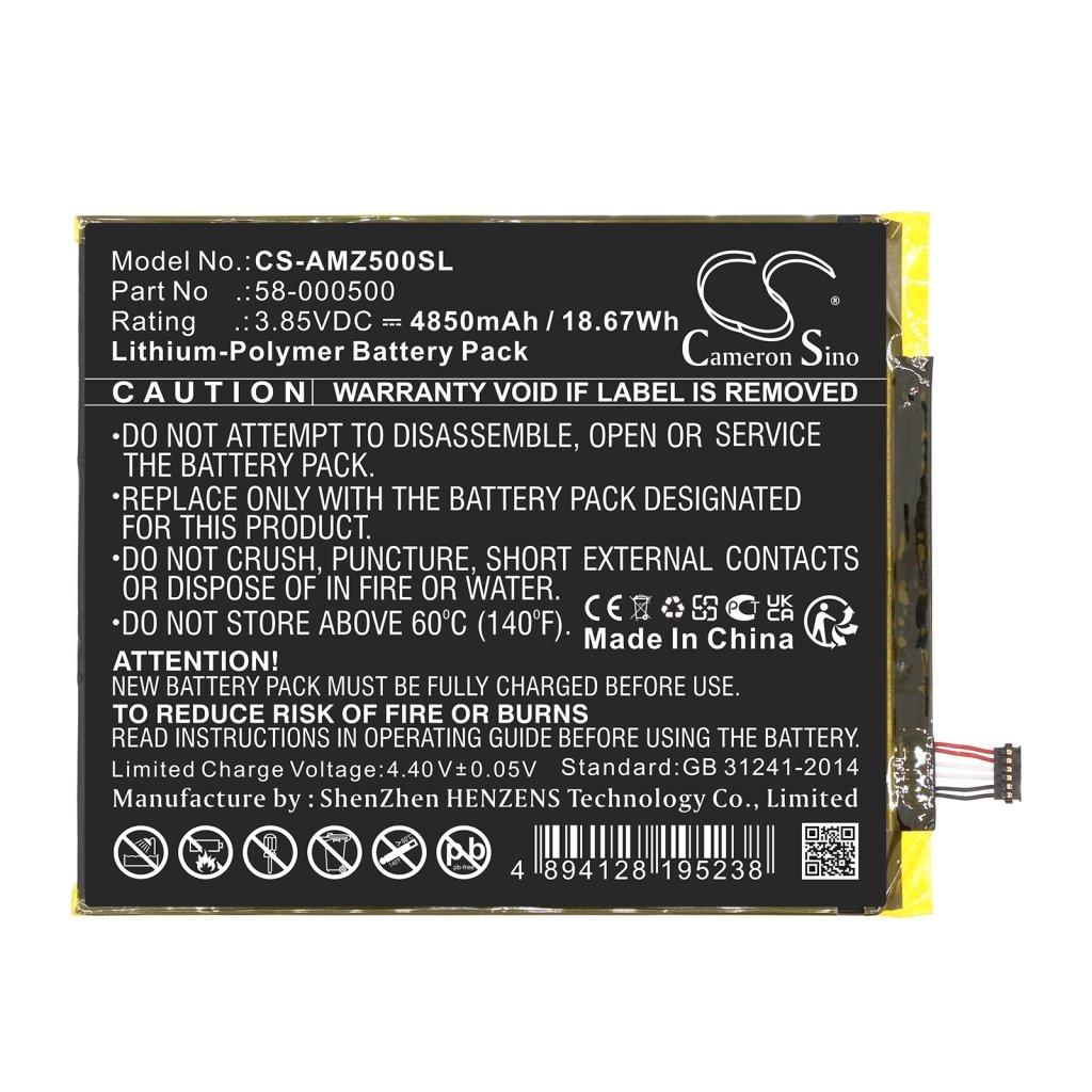 Batterie Sostituisce 58-000500