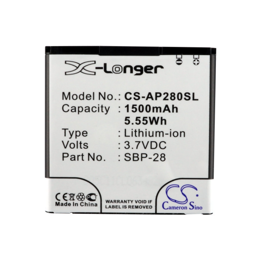 Batteria del telefono cellulare Asus CS-AP280SL