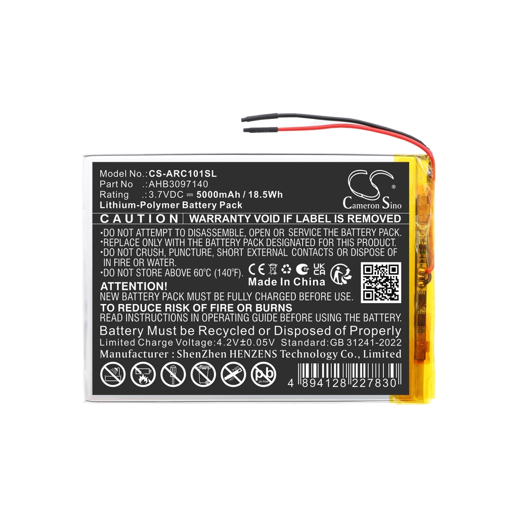 Batteria compatibile con Archos CS-ARC101SL