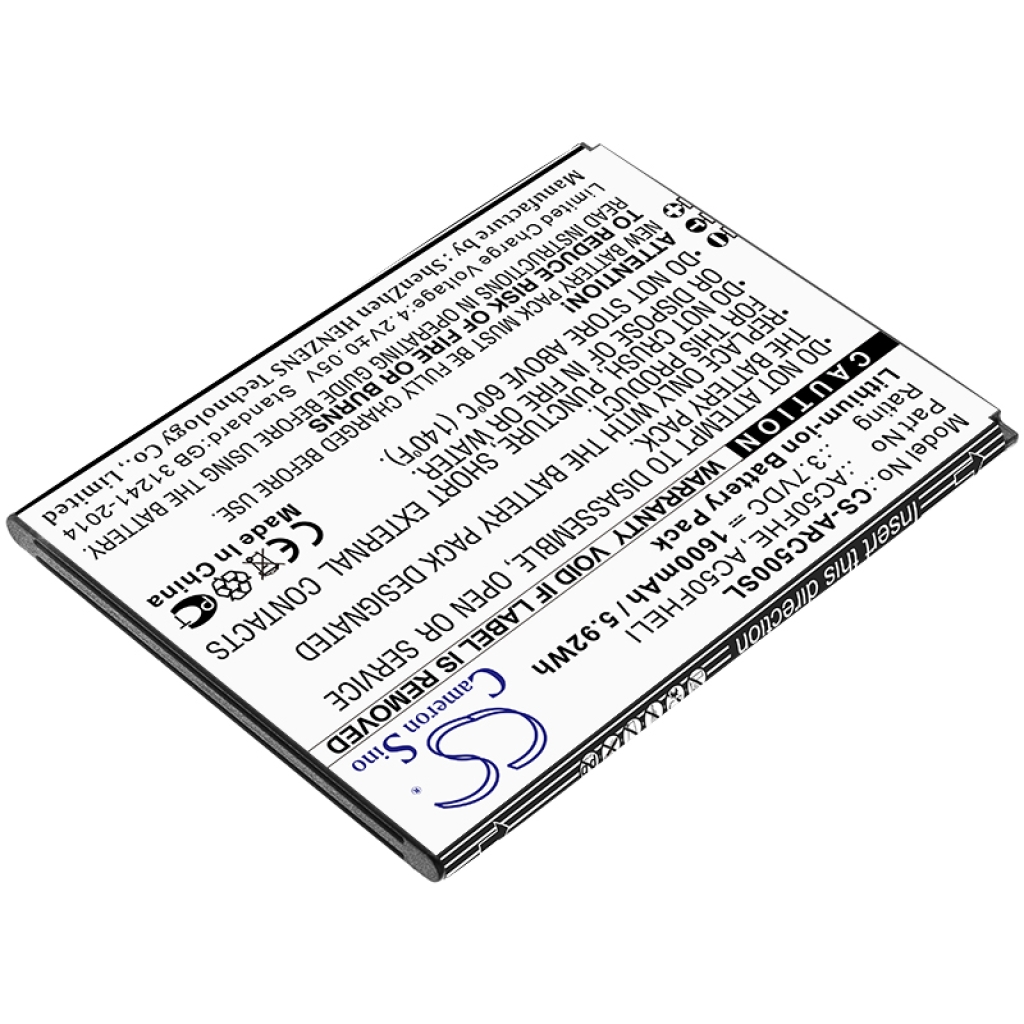 Sostituzione della batteria compatibile per Archos AC50FHE,AC50FHELI