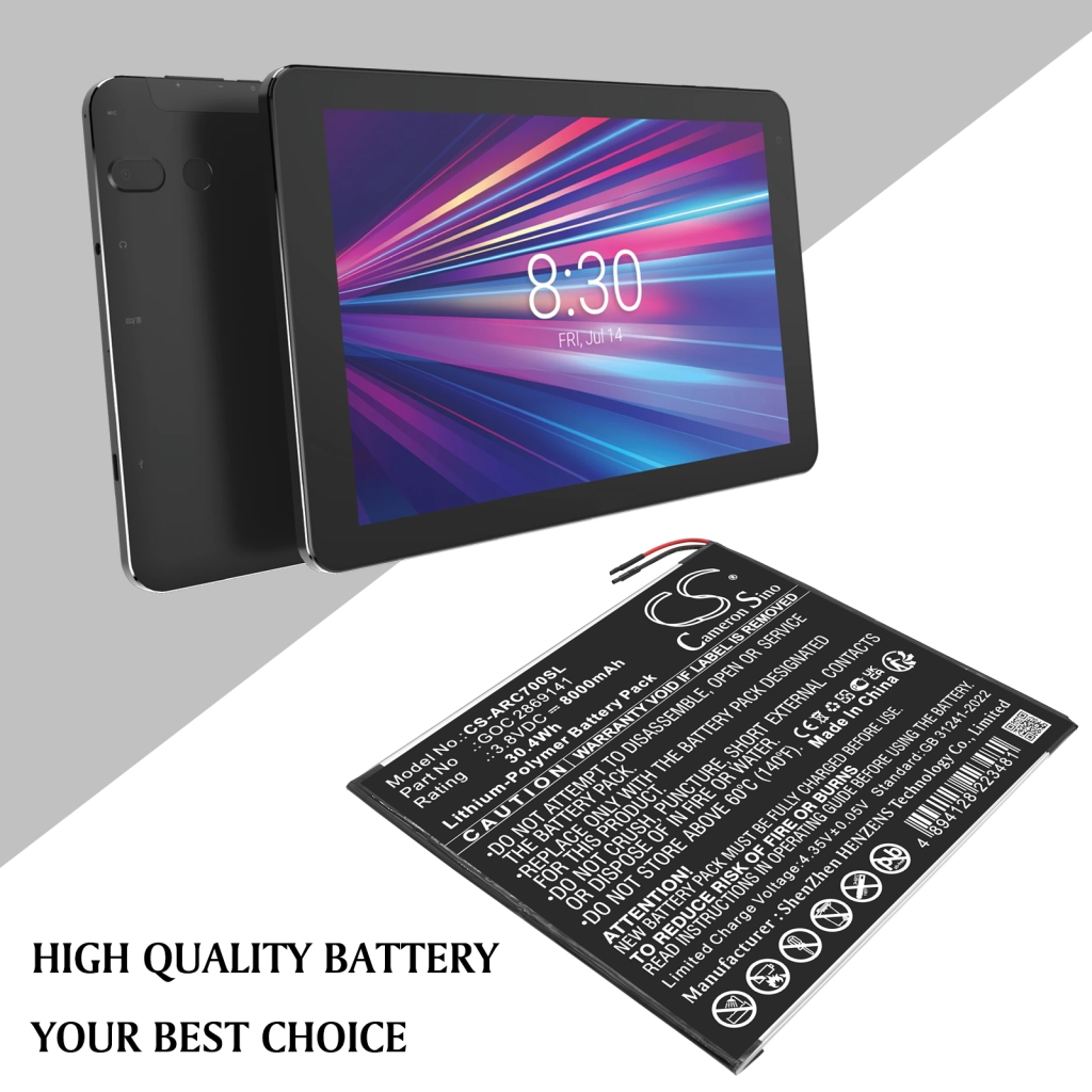 Batteria compressa Archos CS-ARC700SL