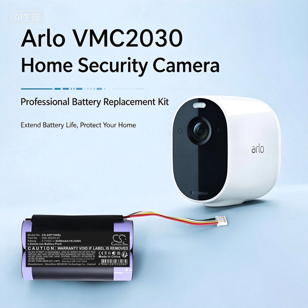 Batterie compatibile con Arlo Essential Spotlight Security Camera VMC2030 Spotlight Single Wireless Camera VMC2030B Wireless Surveillance Camera CS-ART100SL