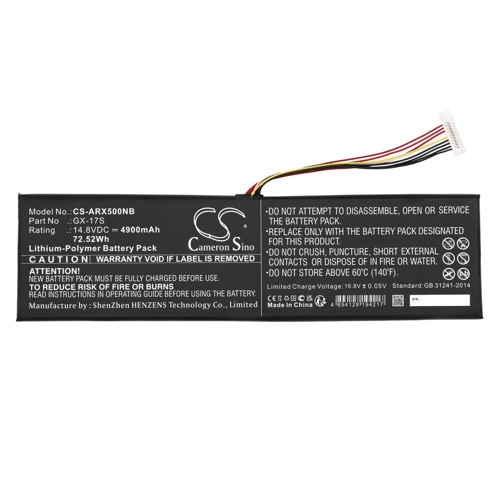 Batteria notebook Aorus X3 Plus v7-CF1 (CS-ARX500NB)