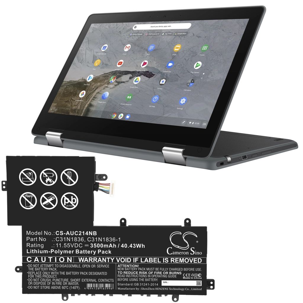 Batteria notebook Asus Chromebook C204MA-GJ0074 (CS-AUC214NB)