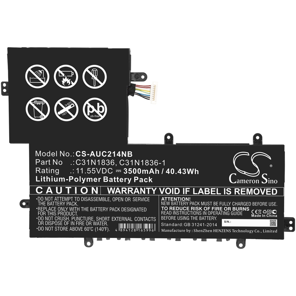 Batterie Sostituisce C31N1836