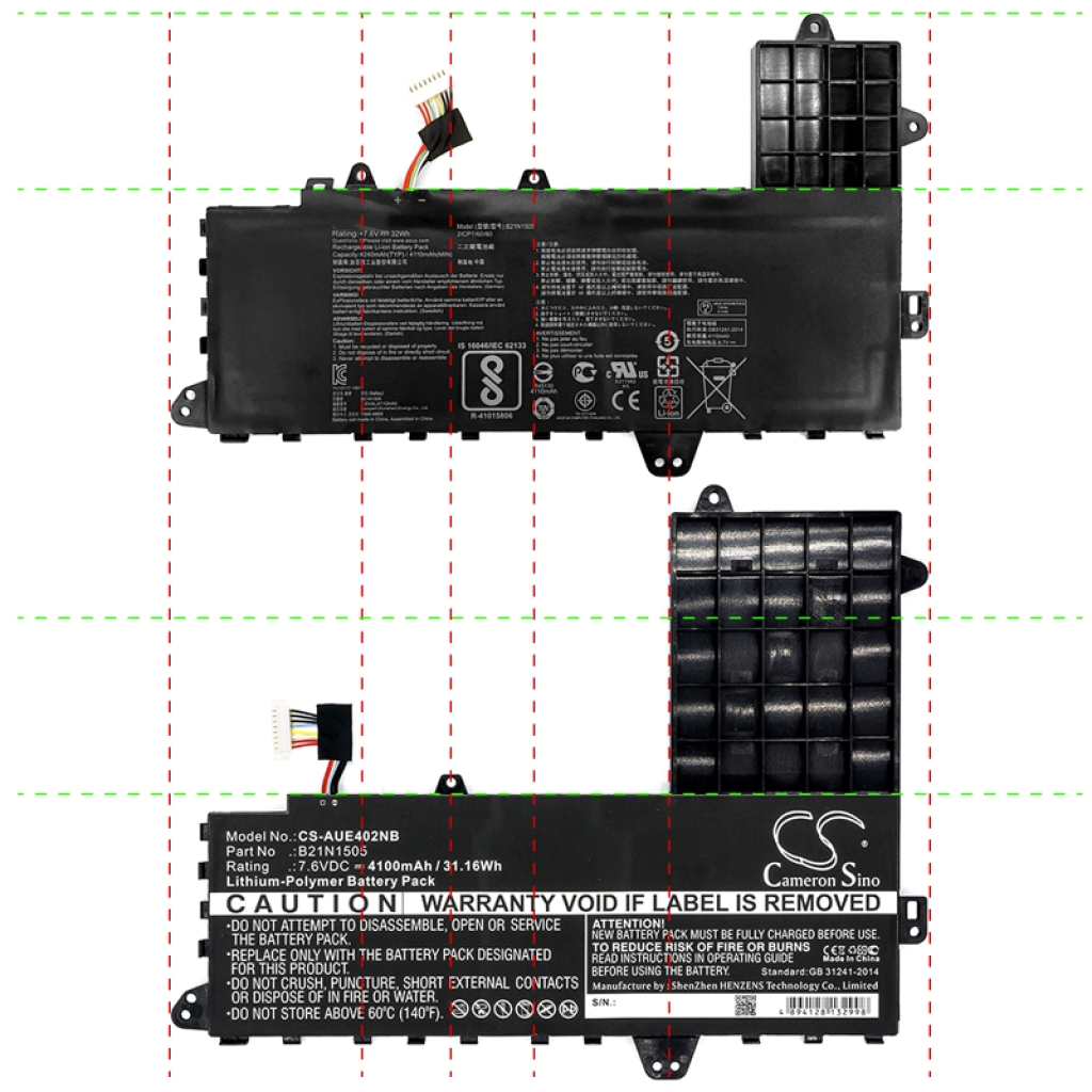 Batterie Sostituisce 0B200-01400300
