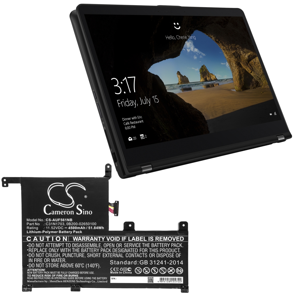 Batterie Sostituisce C31N1703