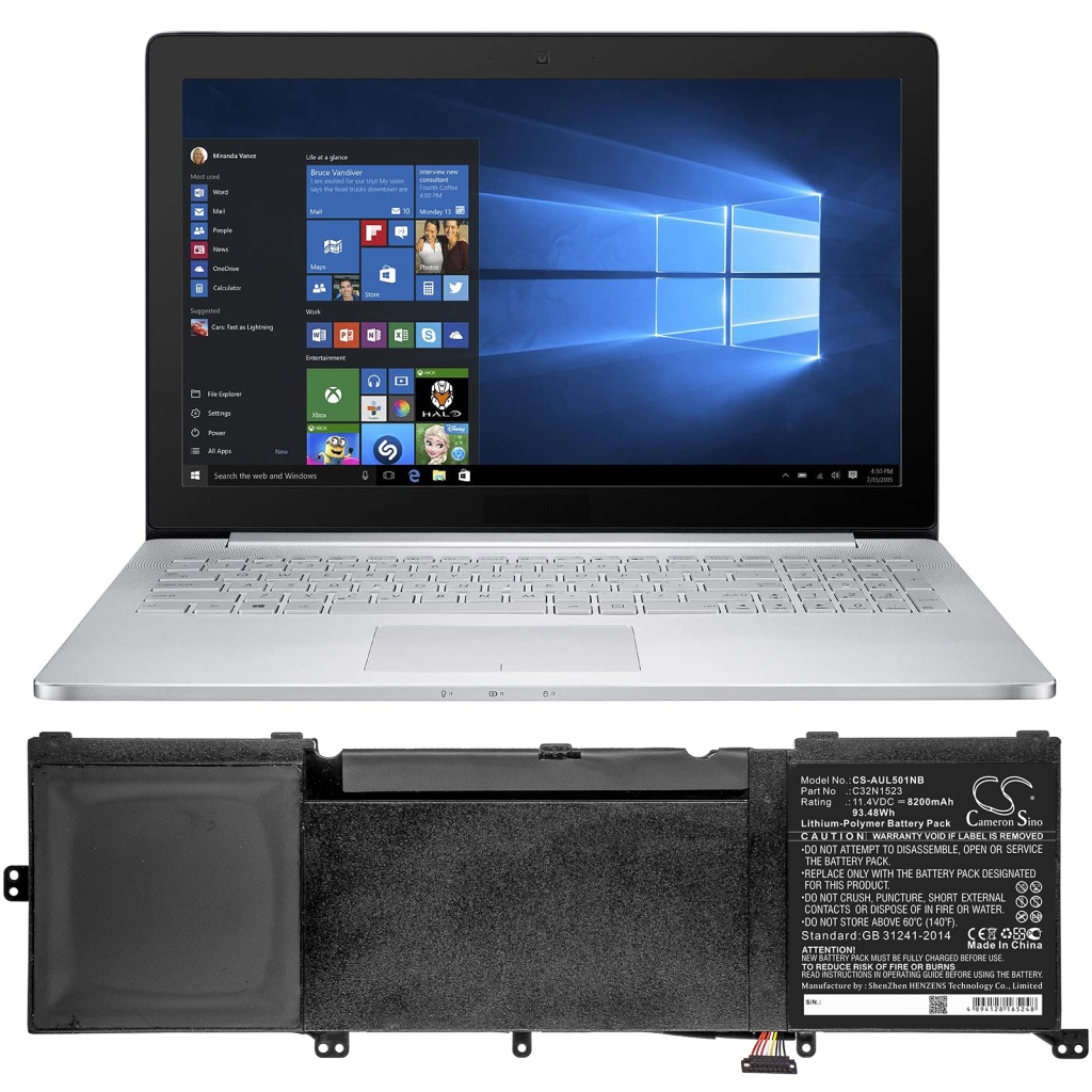 Batteria notebook Asus UX501VW-FY062T (CS-AUL501NB)