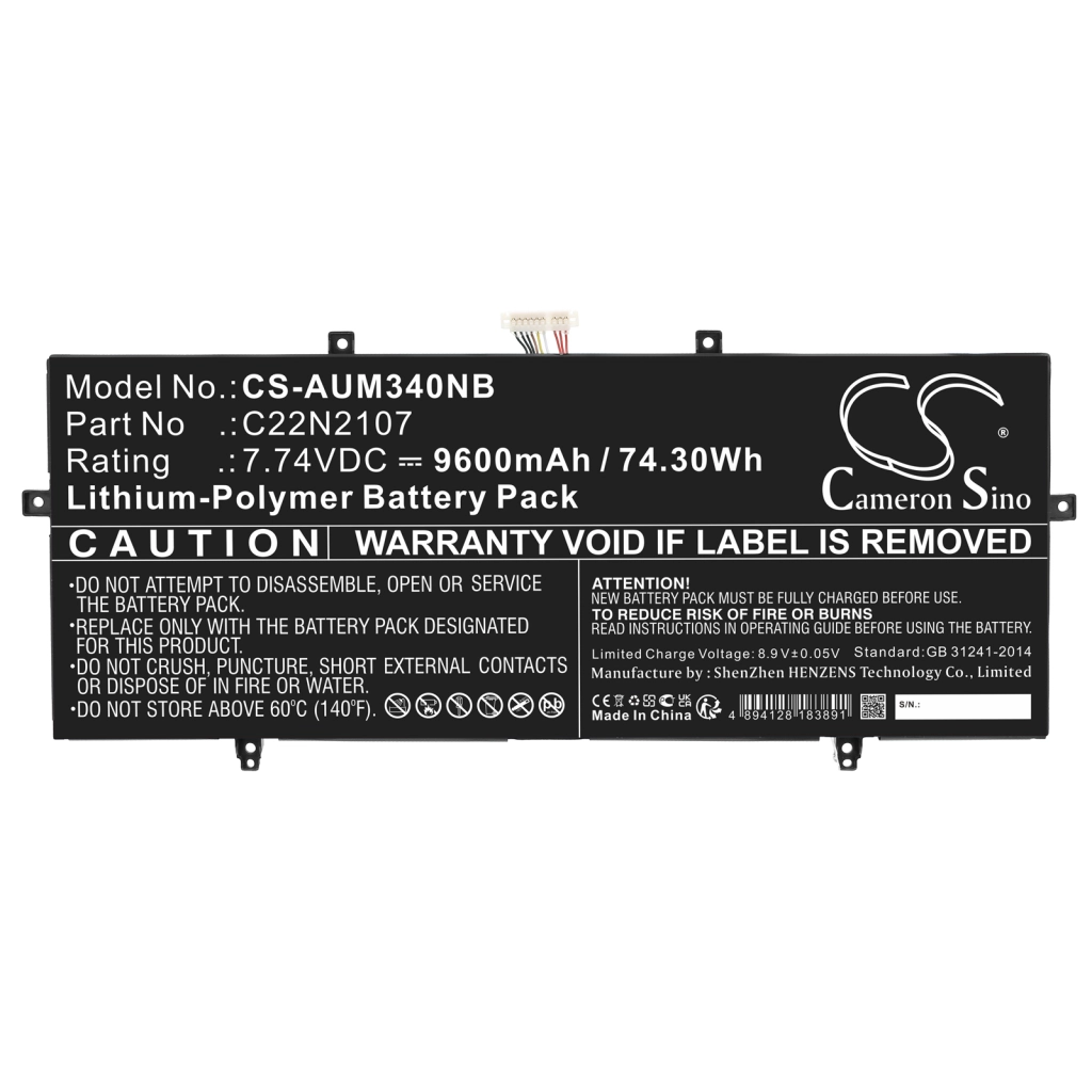 Batteria notebook Asus ZenBook 14 OLED UX3402ZA-KM023W (CS-AUM340NB)