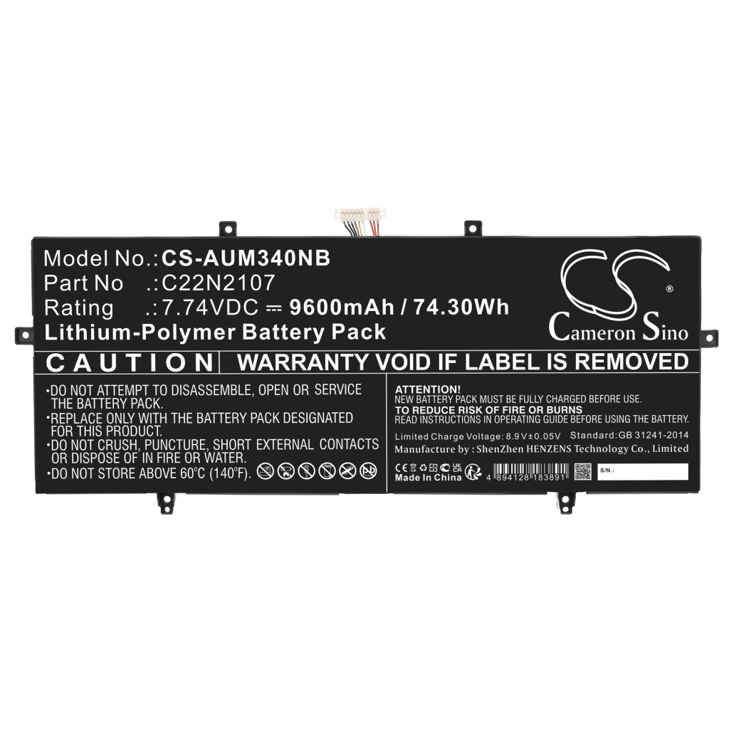 Batteria notebook Asus Zenbook 14 OLED UM3402YA-KM096W (CS-AUM340NB)