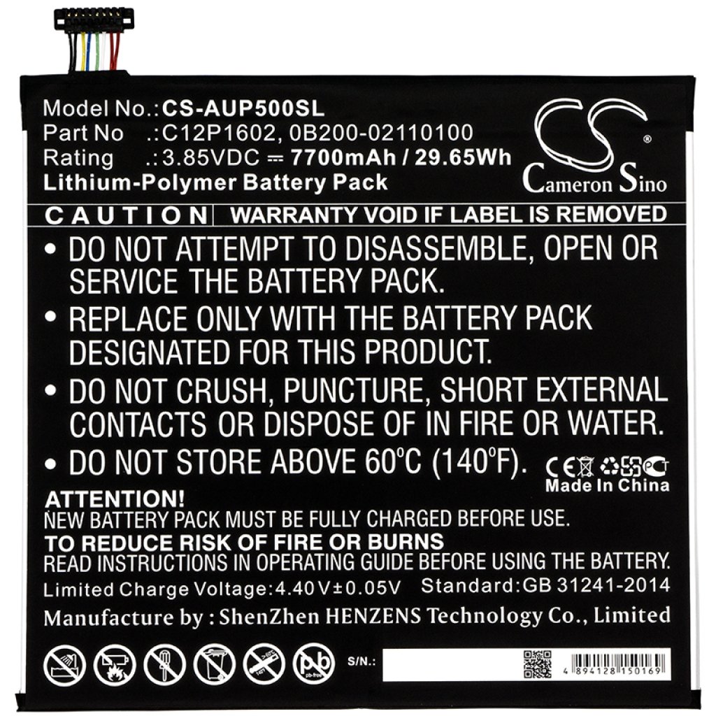 Batterie Sostituisce 0B200-02110100