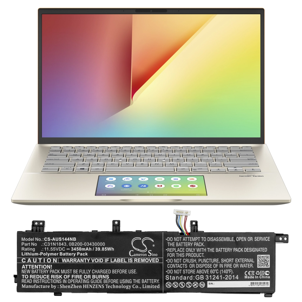 Batteria notebook Asus VivoBook S15 S532F-BN264T (CS-AUS144NB)