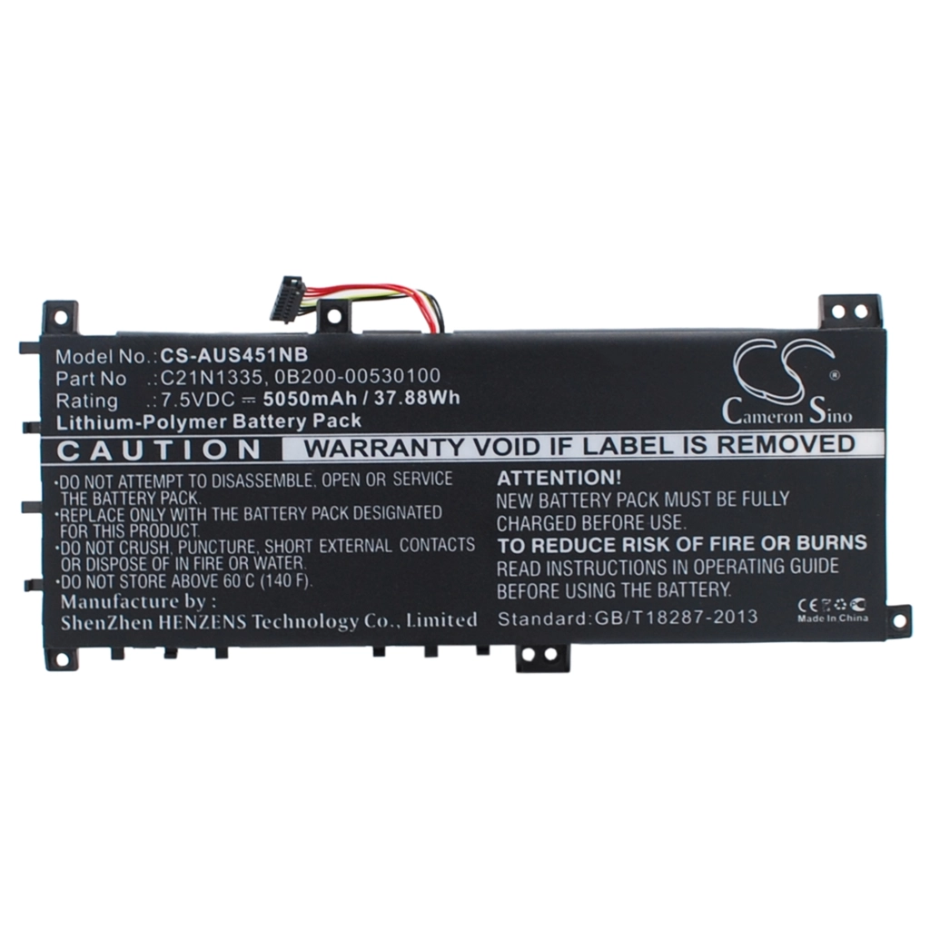 Batteria notebook Asus VivoBook S451LN-CA004H (CS-AUS451NB)