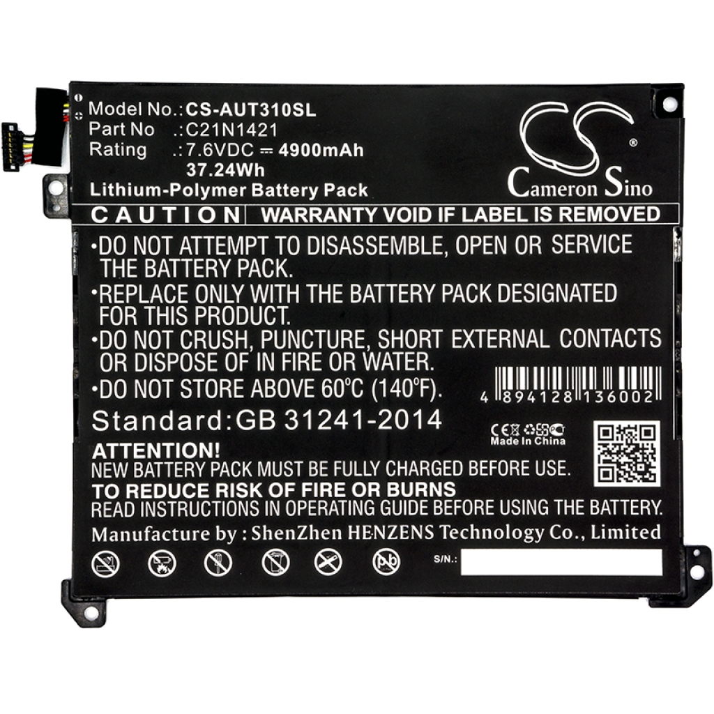 Batteria compressa Asus T300CHI-FL076H (CS-AUT310SL)