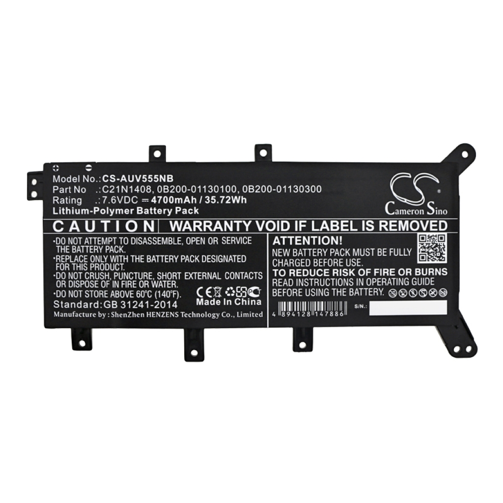 Batterie Sostituisce C21N1408