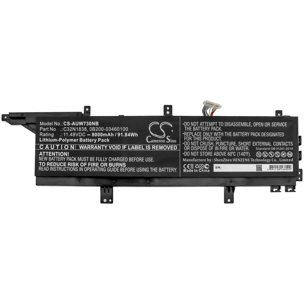 Batteria notebook Asus ProArt StudioBook Pro X W730G5T-H8103R (CS-AUW730NB)