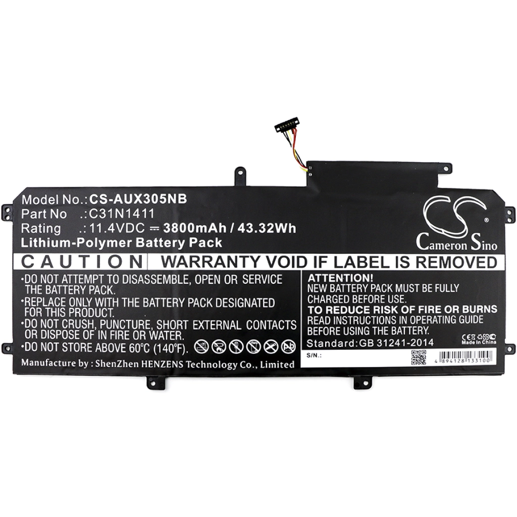 Batteria notebook Asus Zenbook UX305CA-UHM1 (CS-AUX305NB)
