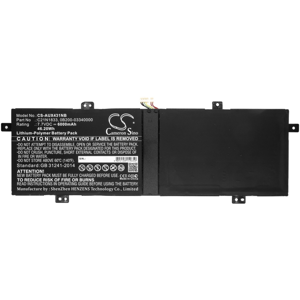 Batteria notebook Asus ZenBook 14 UM431DA-AM045T (CS-AUX431NB)
