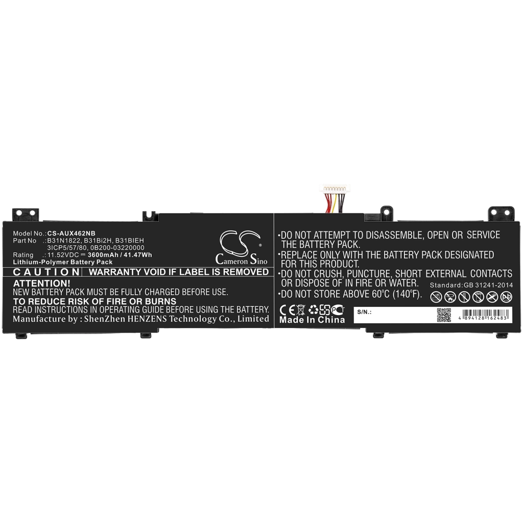 Batteria notebook Asus ZenBook Flip 14 UM462DA-AI030T (CS-AUX462NB)