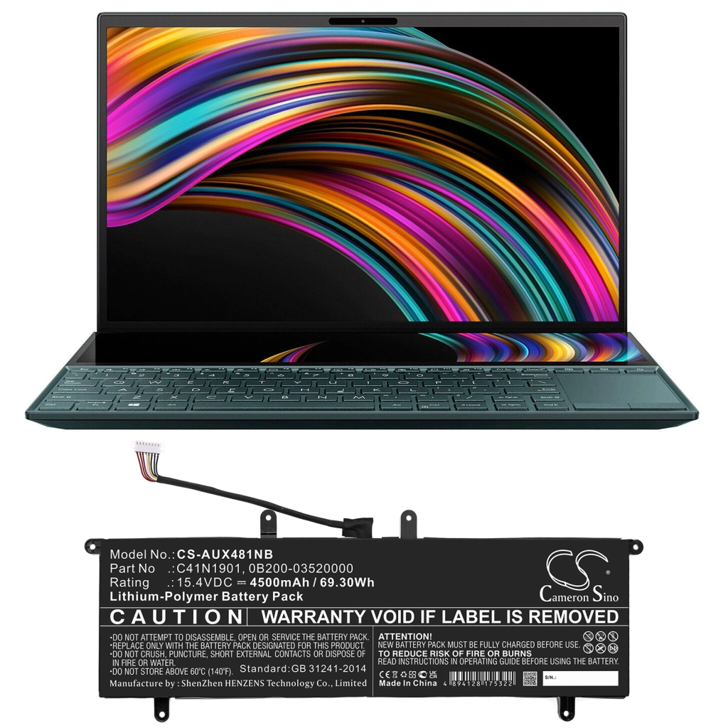 Batteria notebook Asus ZenBook Duo UX481FL-HJ084R (CS-AUX481NB)