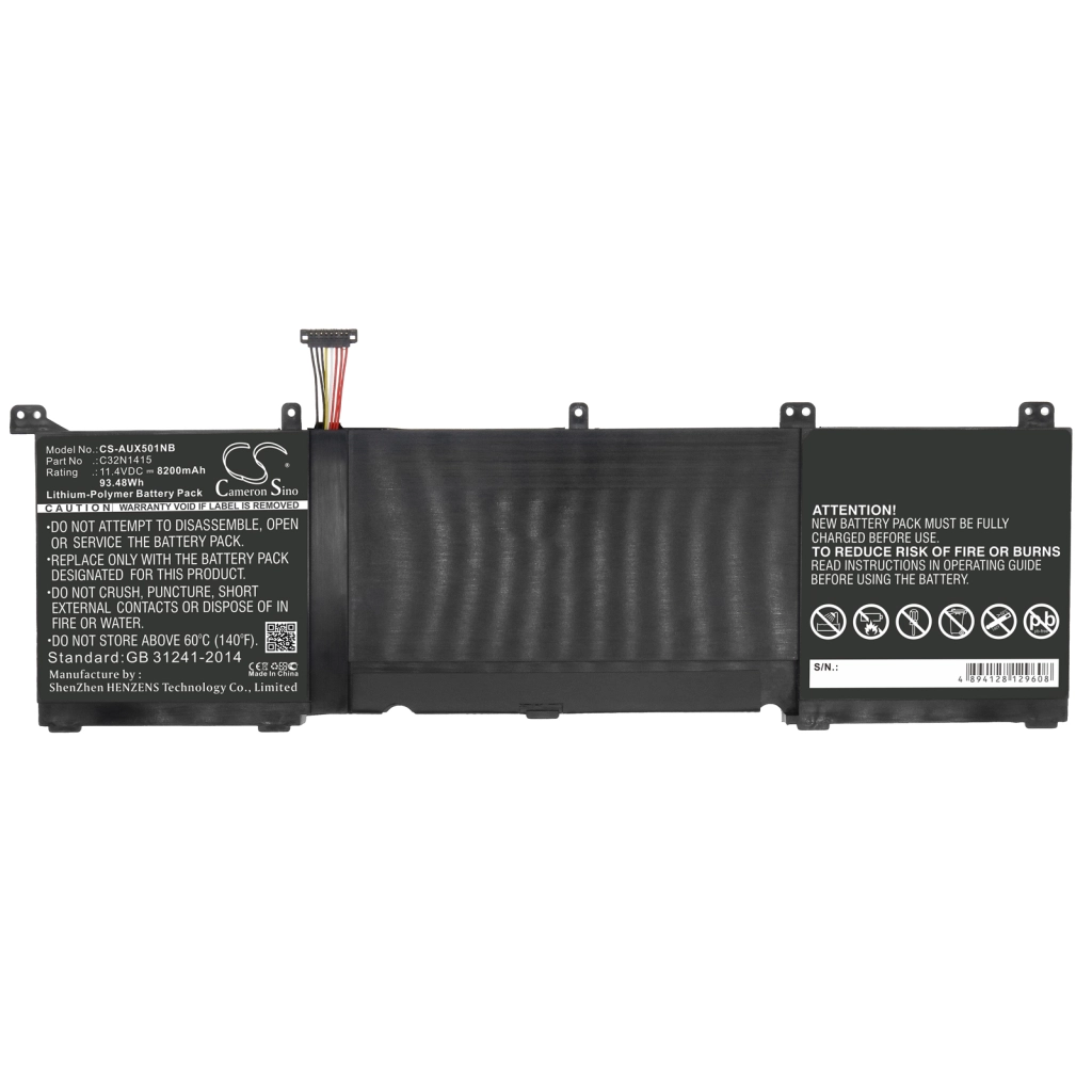 Batteria notebook Asus UX501JW-CN076H (CS-AUX501NB)