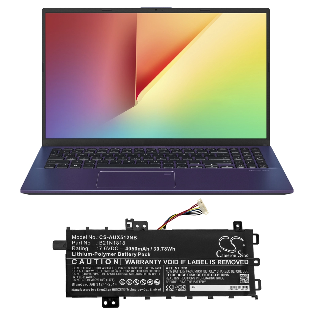 Batteria notebook Asus VivoBook 15 R564DA-EJ960T (CS-AUX512NB)